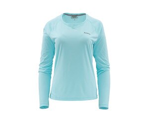 Simms Solarflex Long Sleeve Crewneck Women's in Sea Breeze